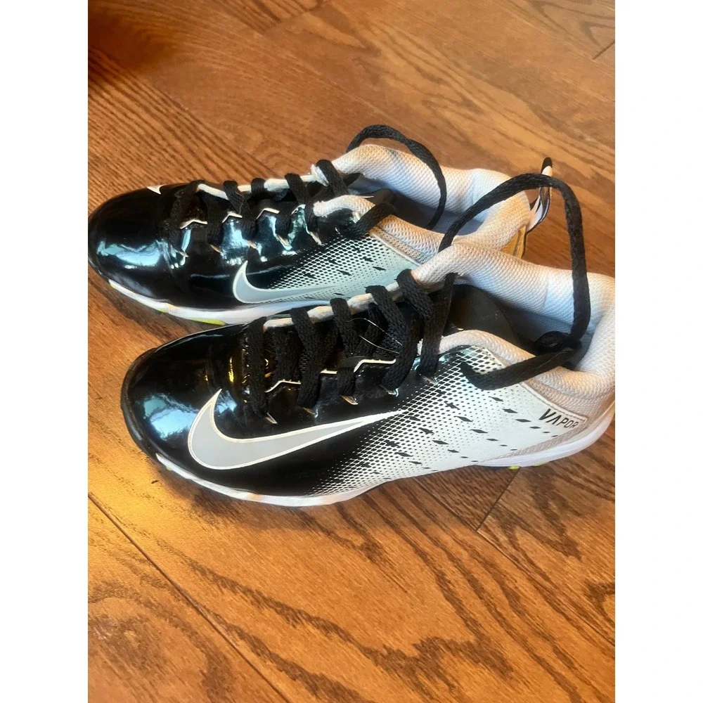 Nike Vapor Ultrafly 2 Keystone Kids Baseball Cleats Black White 13C AO7171-111